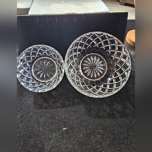 Vintage Lenox Crystal Nut Or Snack Bowls